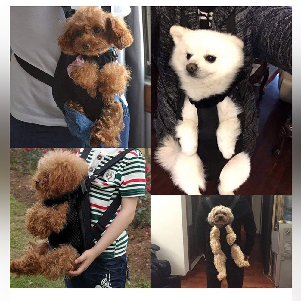 NICREW Legs Out Front Dog Carrier, Hands-Free Adjustable Pet Backpack